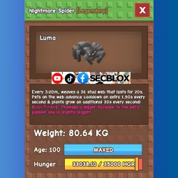 SPIDER 80KG MAX NIGHTMARE