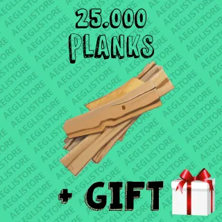 25.000 PLANKS