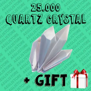 25.000 QUARTZ CRYSTAL