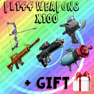 100 WEAPONS 144 (20 EACH ONE) + gift