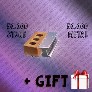 50k METAL + STONE/BRICK + gift