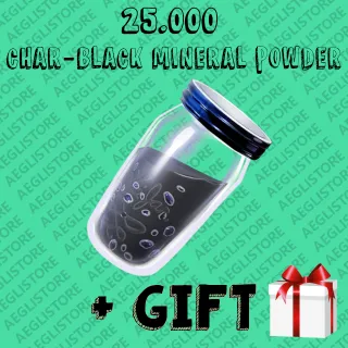 25.000 CHAR-BLACK MINERAL POWDER