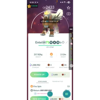 Purified shiny Entei ✨️ 