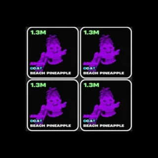 4x ADMIN PINEAPPLES 1.30m DAMAGE 