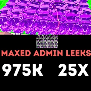 25x MAXED ADMIN LEEKS