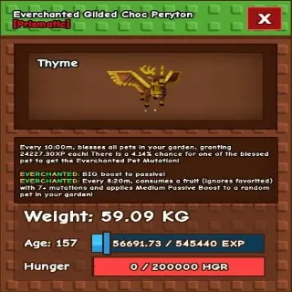 Gilded Choc Peryton