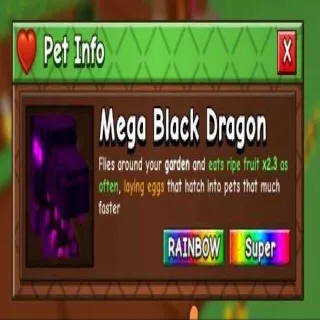 Mega Rb Black Dragon | Negotiable