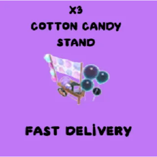 x3 Cotton Candy Stand