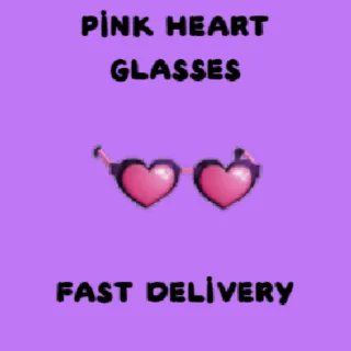 Pink Heart Glasses