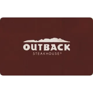 $25.00 USD Outback Steakhouse