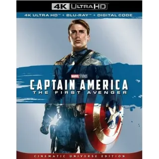Captain America: The First Avenger 4K MOVIES ANYWHERE 