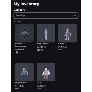 Korblox Deathspeaker account & fall fairy Roblox limited 60k Robux spent
