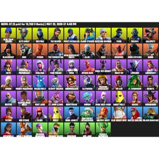 PC/XBOX] | 67 skins | Take The L | The Reaper | Fresh emote | Blue Team Leader