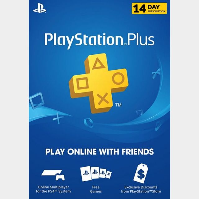 Playstation PSN Plus 14 Day Trial Key Code (UK) 🔑 INSTANT DELIVERY 🔑