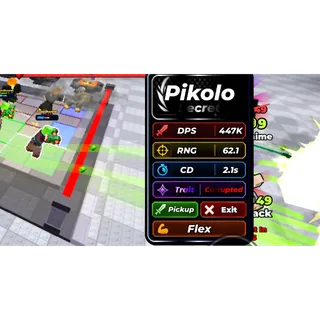 defend ur base using anime - Pikolo 447k dps