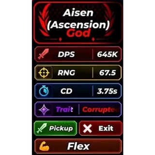 DEFEND YOUR BASE WITH ANIME - AISEN ( ASCENSION ) 645K/SEC