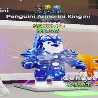 Fortnite steal the brainrot Crystal Penguini Armorini Kingini