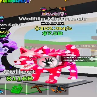 Fortnite Steal The Brainrot Lovely Wolfito Micronodo