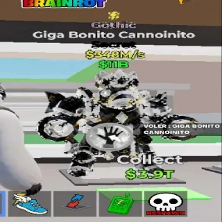 Fortnite Steal the Brainrot Gothic Giga Bonito Cannoinito