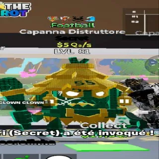 Fortnite Steal the brainrot Football Capanna Distruttore 5Qa/s