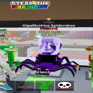 Fortnite Steal the brainrot Void Gigalitraktos Spidorobos 5Qa/s ultra rare