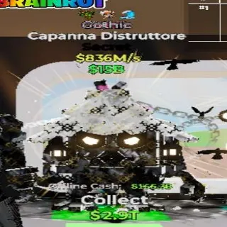 Fortnite Steal The Brainrot Gothic Capanna Distruttore