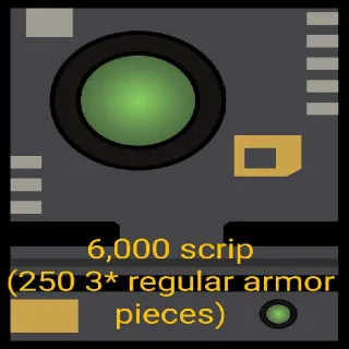6,000 Scrip (Reg Armor)
