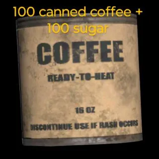 Canned Coffee + Sugar