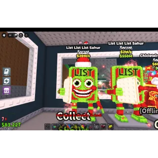 20M/S LIST LIST SAHUR FAST AND CHEAP STEAL A BRAIN ROT