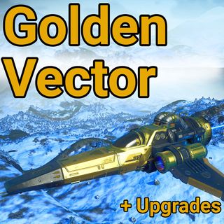 No Mans Sky | Golden Vector Ship + UPGRADES! - XBOX, PC, PS4 & PS5