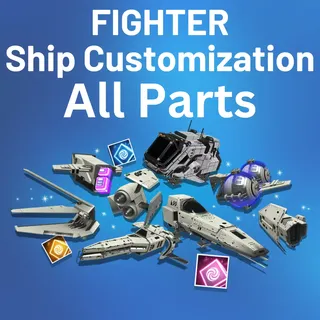 Fighter Ship Customization Bundle - All Ship Parts + Bonus | No Mans Sky