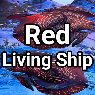 No Mans Sky | Red & Black Living Organic Rare Star Ship - PC, Steam, XBOX, PS4, PS5