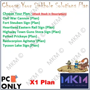 Any X1 Sinkhole Plan