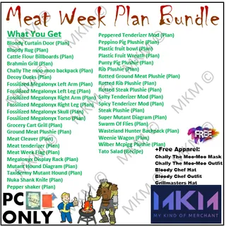 Meat Week Plans Bundle