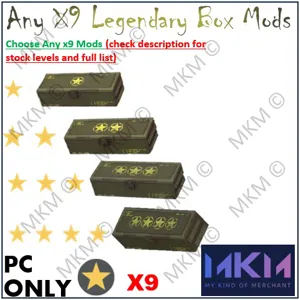 Any X9 Legendary Mods