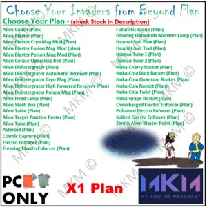 Any X1 Invaders Plan