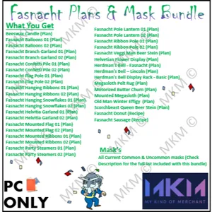 Fasnacht Plans Bundle