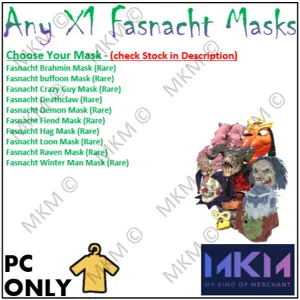 Any X1 Fasnacht Mask