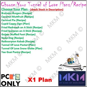 Any X1 ToL Plan/Recipe