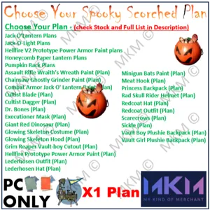 Any X1 Spooky Plan