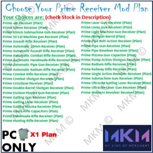 X1 Prime Receiver Plan