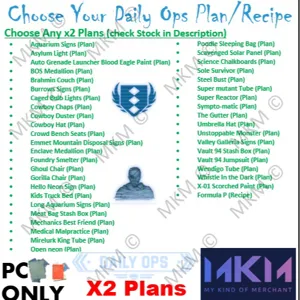 Any X2 Daily Ops Plans