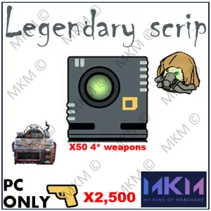 X50 4 Star Weapons