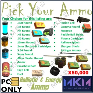 Pick Your Ammo X50,000