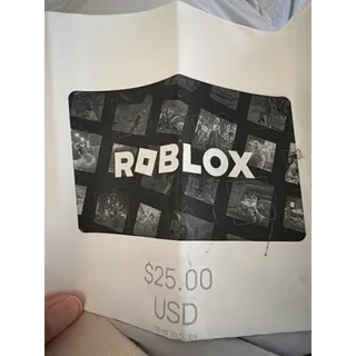 $25.00 USD Roblox giftcard