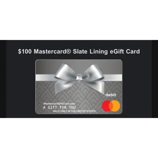 $100 Mastercard e-gift card US ONLY
