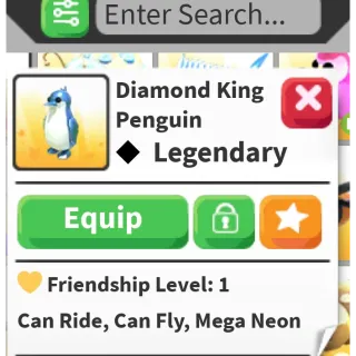 Mega diamond king penguin 
