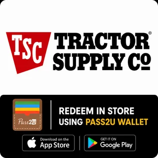 🚜 $4 INSTANT DELIVERY - Tractor Supply Gift Card  - PASS2U / IN STORE USE ASAP