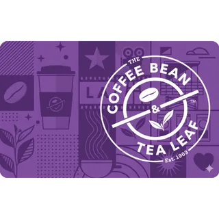 Coffee Bean & Tea Leaf Gift Card $30-40 – Order Online, Pickup & Delivery – INSTANT DELIVERY [PIN]