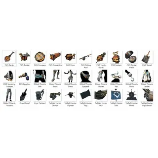 Seas of thieves|Gilded Phoenix & EWS Set :Clothing & vanity  drops